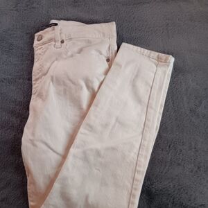 Banana Republic White Skinny Fit Pants Size 32/14